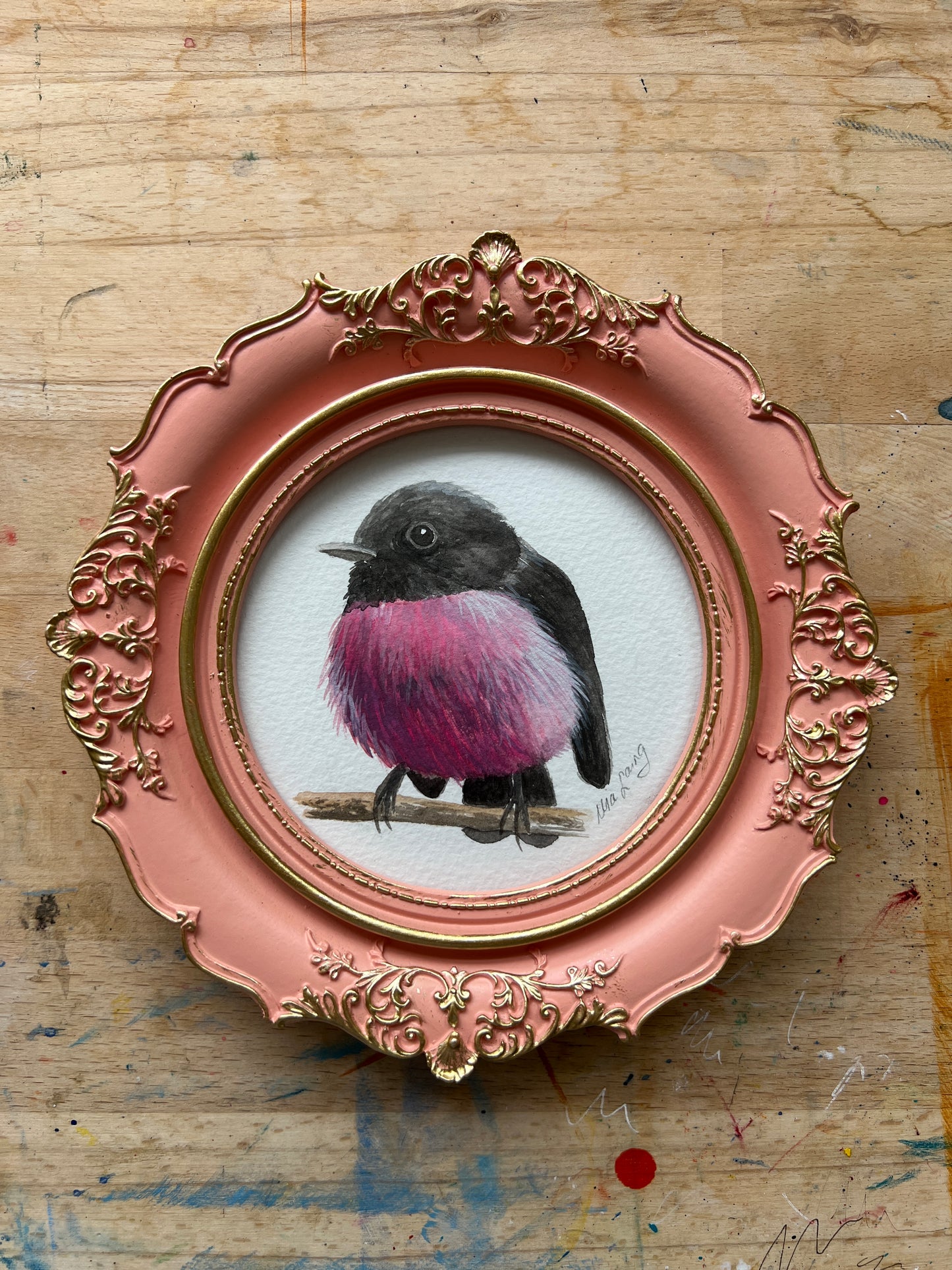 Little Thing #11 Pink Robin