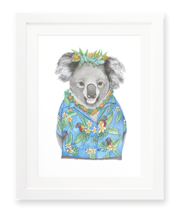 Aloha Koala - Fine Art Print